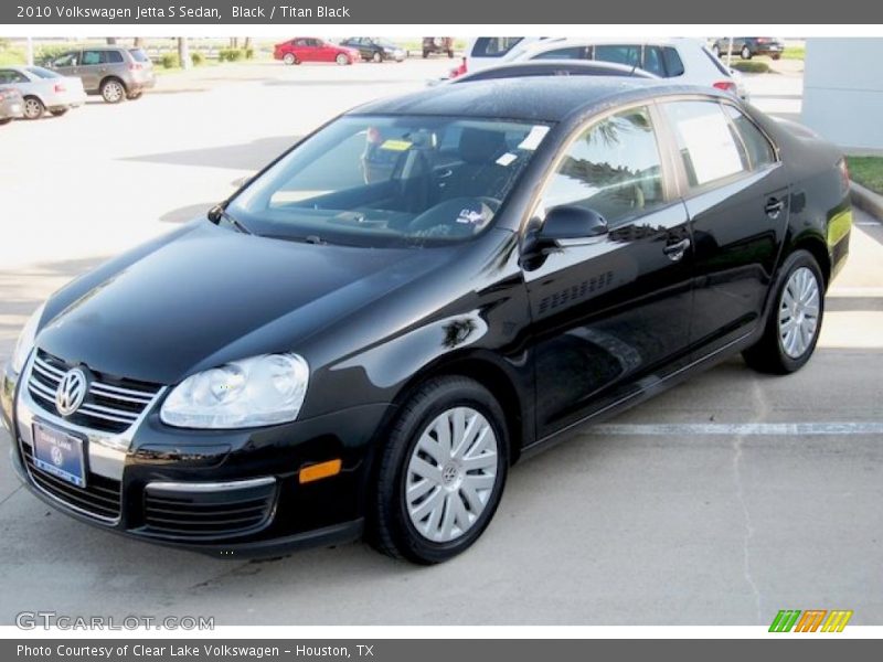 Black / Titan Black 2010 Volkswagen Jetta S Sedan