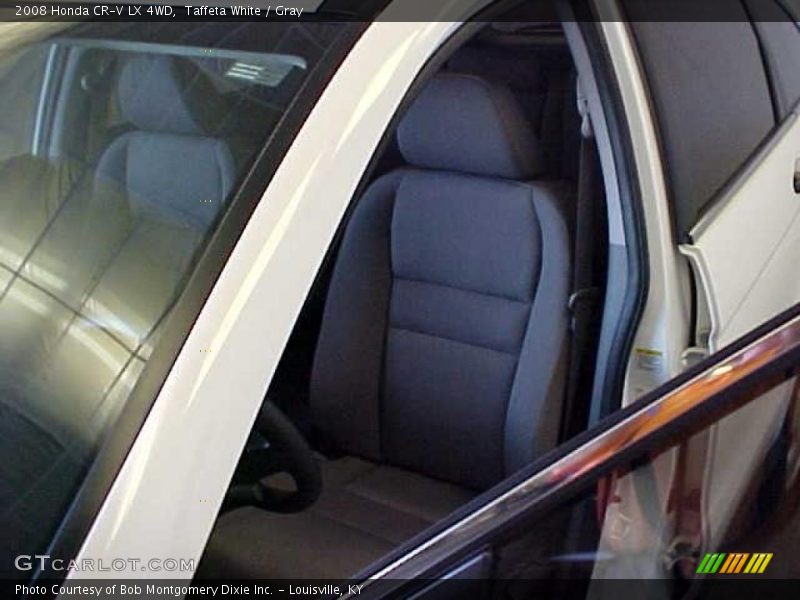 Taffeta White / Gray 2008 Honda CR-V LX 4WD