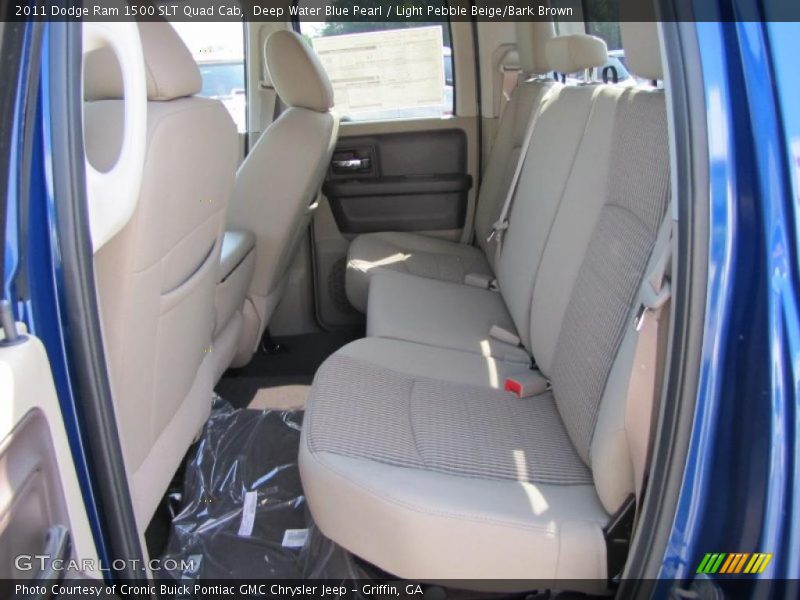 Deep Water Blue Pearl / Light Pebble Beige/Bark Brown 2011 Dodge Ram 1500 SLT Quad Cab