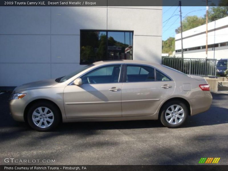 Desert Sand Metallic / Bisque 2009 Toyota Camry XLE