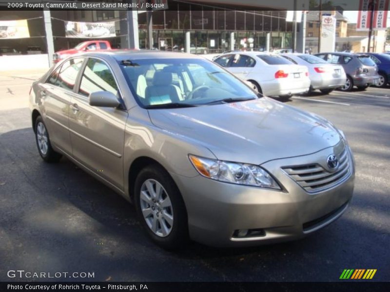 Desert Sand Metallic / Bisque 2009 Toyota Camry XLE