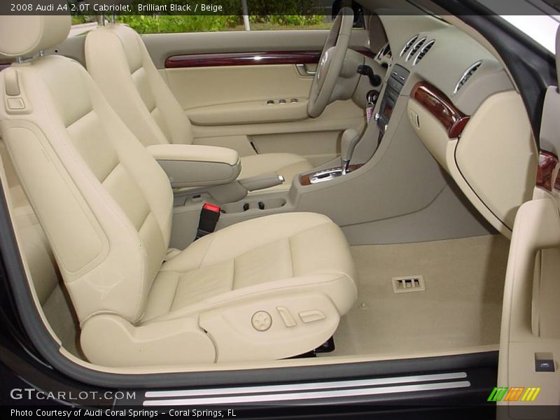 Brilliant Black / Beige 2008 Audi A4 2.0T Cabriolet