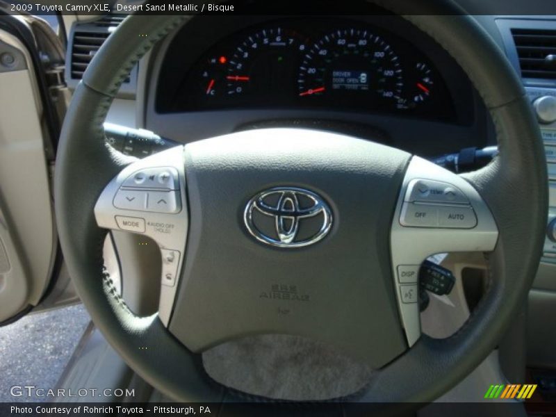Desert Sand Metallic / Bisque 2009 Toyota Camry XLE