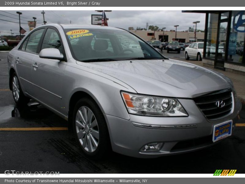 Bright Silver / Gray 2009 Hyundai Sonata Limited V6