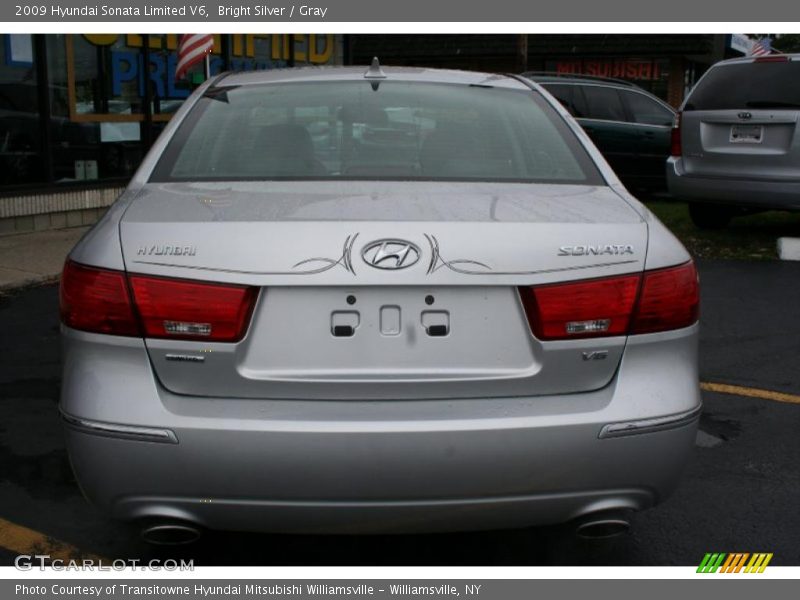 Bright Silver / Gray 2009 Hyundai Sonata Limited V6