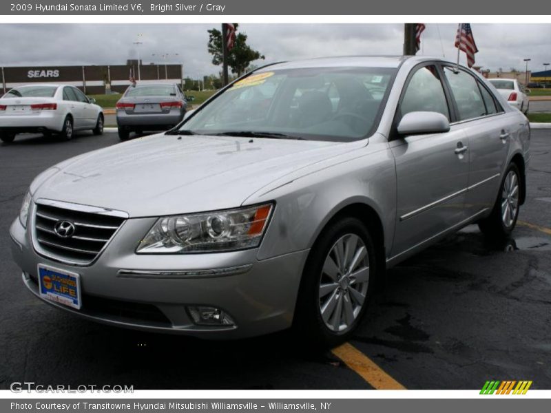 Bright Silver / Gray 2009 Hyundai Sonata Limited V6
