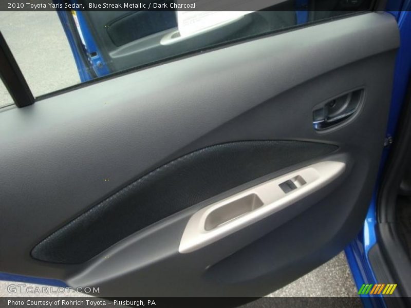 Blue Streak Metallic / Dark Charcoal 2010 Toyota Yaris Sedan