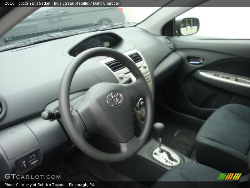 Blue Streak Metallic / Dark Charcoal 2010 Toyota Yaris Sedan