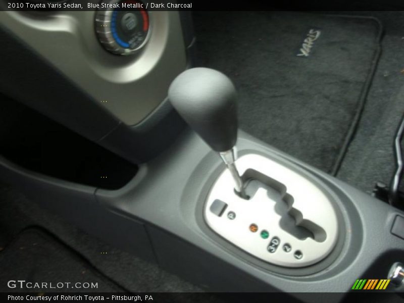 Blue Streak Metallic / Dark Charcoal 2010 Toyota Yaris Sedan