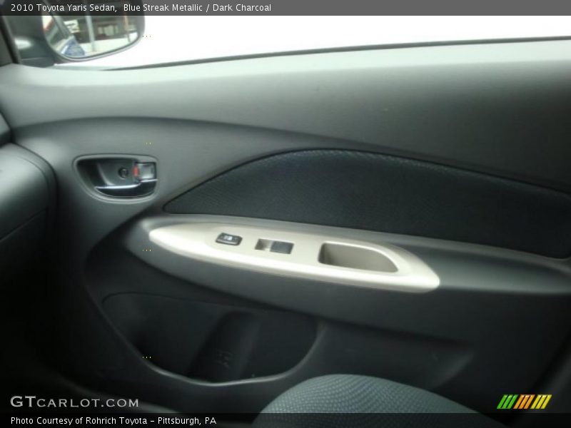 Blue Streak Metallic / Dark Charcoal 2010 Toyota Yaris Sedan