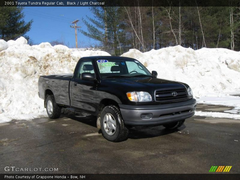 Black / Light Charcoal 2001 Toyota Tundra Regular Cab