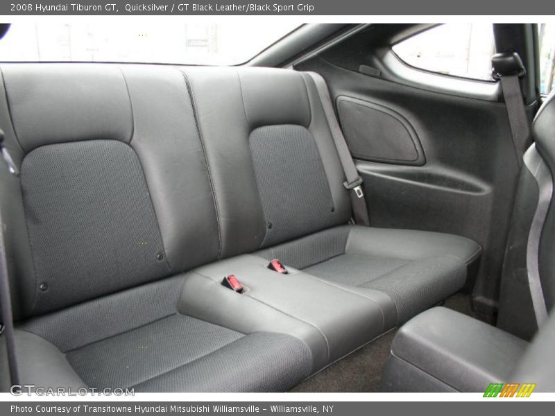 Quicksilver / GT Black Leather/Black Sport Grip 2008 Hyundai Tiburon GT