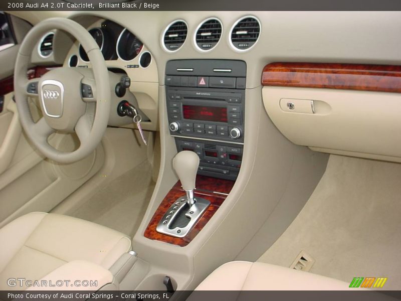 Brilliant Black / Beige 2008 Audi A4 2.0T Cabriolet