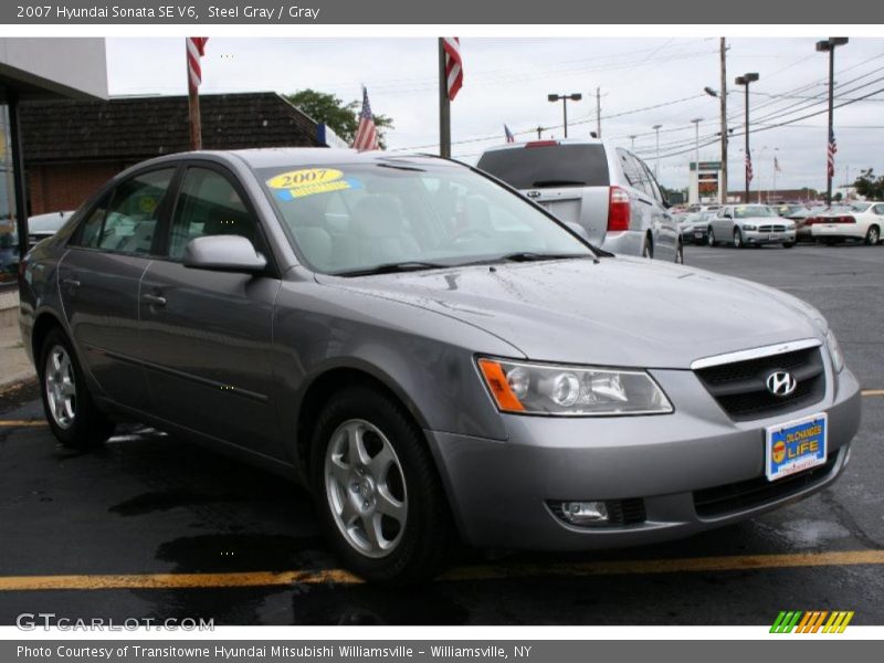 Steel Gray / Gray 2007 Hyundai Sonata SE V6