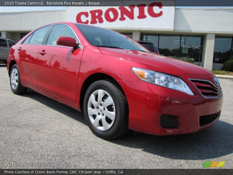 Barcelona Red Metallic / Bisque 2010 Toyota Camry LE