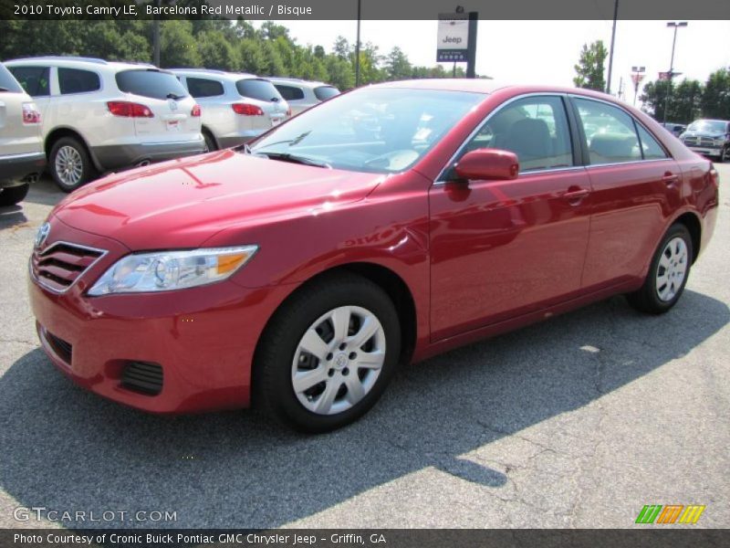 Barcelona Red Metallic / Bisque 2010 Toyota Camry LE
