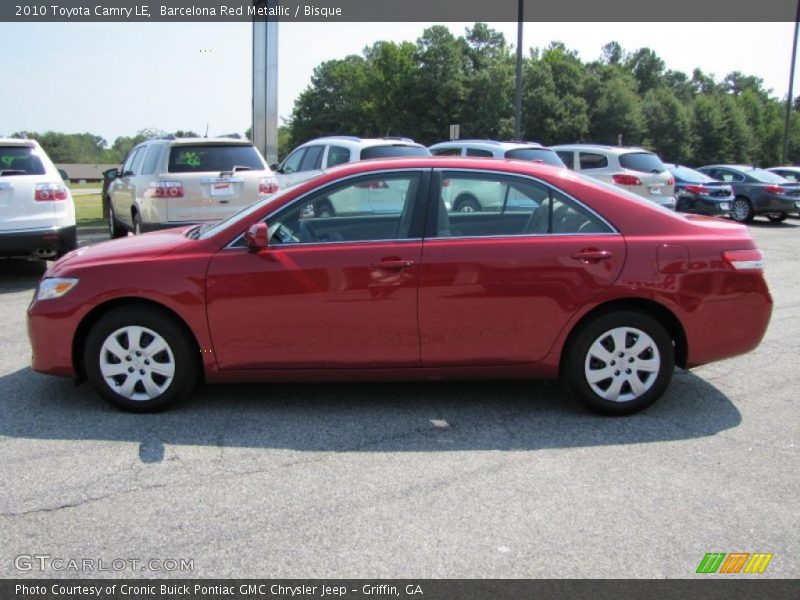 Barcelona Red Metallic / Bisque 2010 Toyota Camry LE