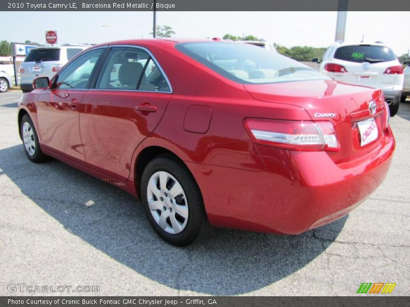 Barcelona Red Metallic / Bisque 2010 Toyota Camry LE