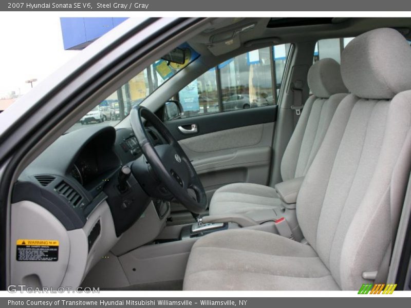 Steel Gray / Gray 2007 Hyundai Sonata SE V6