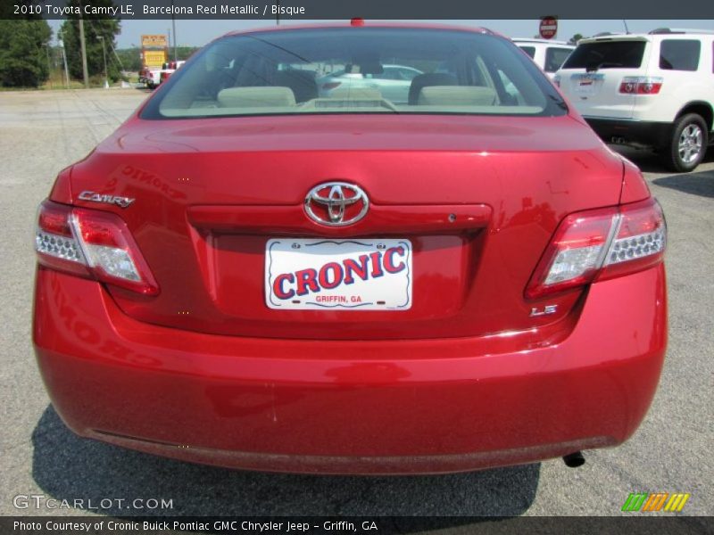 Barcelona Red Metallic / Bisque 2010 Toyota Camry LE