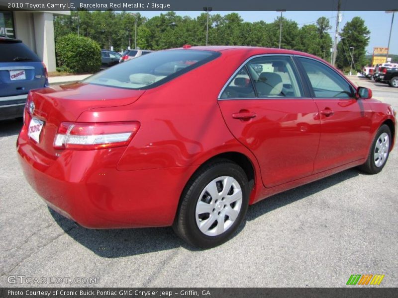 Barcelona Red Metallic / Bisque 2010 Toyota Camry LE