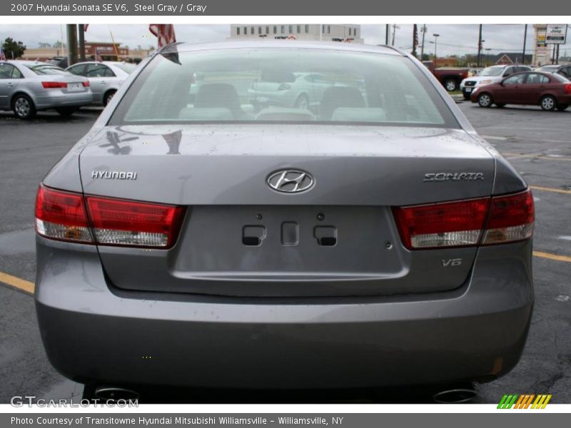 Steel Gray / Gray 2007 Hyundai Sonata SE V6