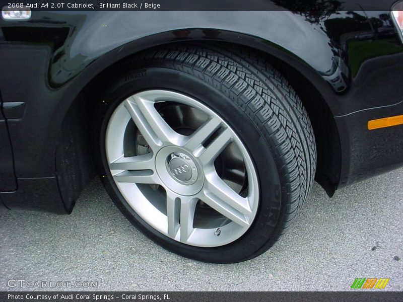 Brilliant Black / Beige 2008 Audi A4 2.0T Cabriolet