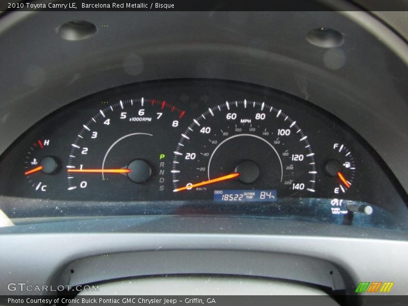 Barcelona Red Metallic / Bisque 2010 Toyota Camry LE