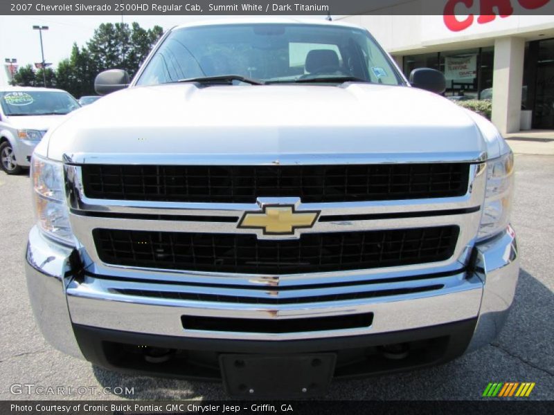 Summit White / Dark Titanium 2007 Chevrolet Silverado 2500HD Regular Cab