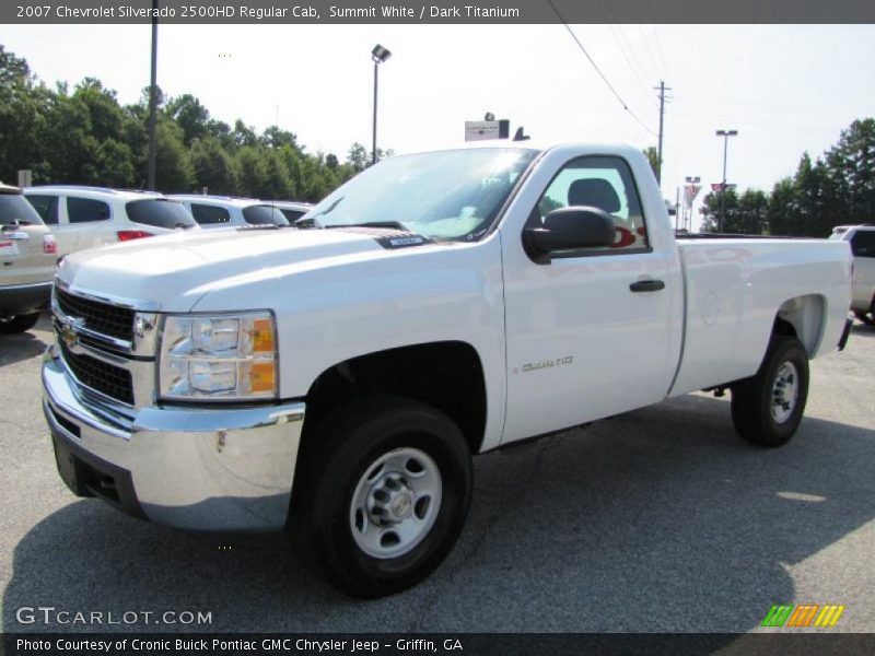 Summit White / Dark Titanium 2007 Chevrolet Silverado 2500HD Regular Cab