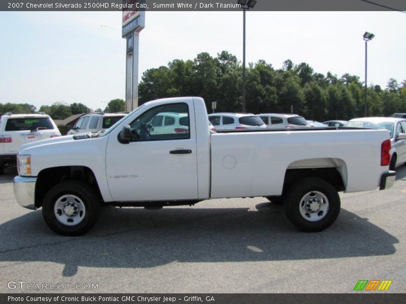 Summit White / Dark Titanium 2007 Chevrolet Silverado 2500HD Regular Cab