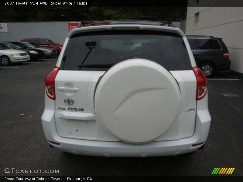 Super White / Taupe 2007 Toyota RAV4 4WD