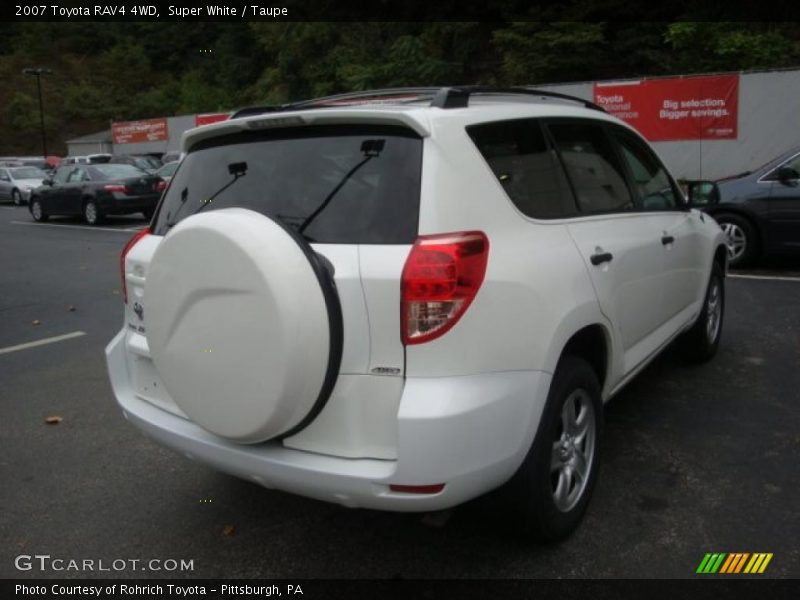 Super White / Taupe 2007 Toyota RAV4 4WD