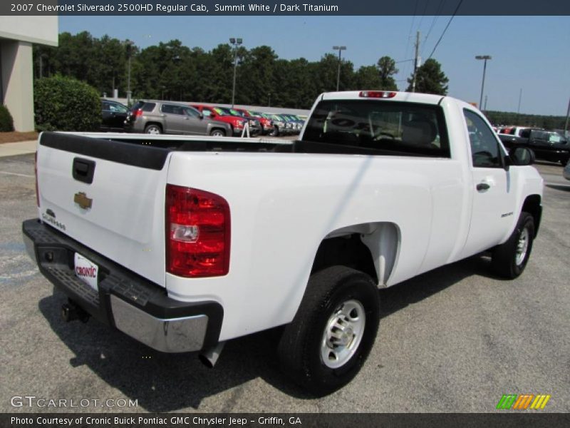Summit White / Dark Titanium 2007 Chevrolet Silverado 2500HD Regular Cab