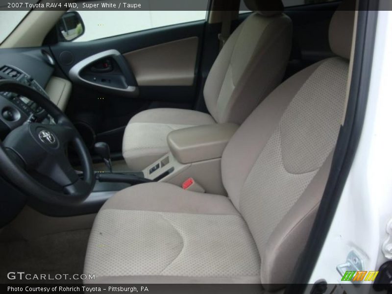 Super White / Taupe 2007 Toyota RAV4 4WD