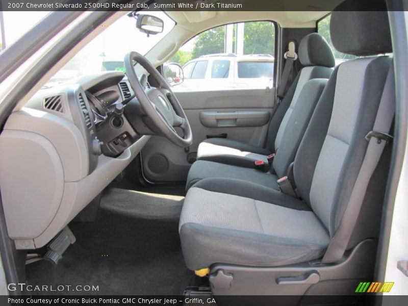 Summit White / Dark Titanium 2007 Chevrolet Silverado 2500HD Regular Cab