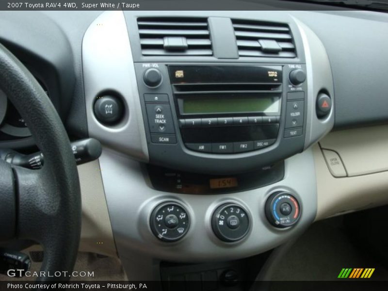 Super White / Taupe 2007 Toyota RAV4 4WD