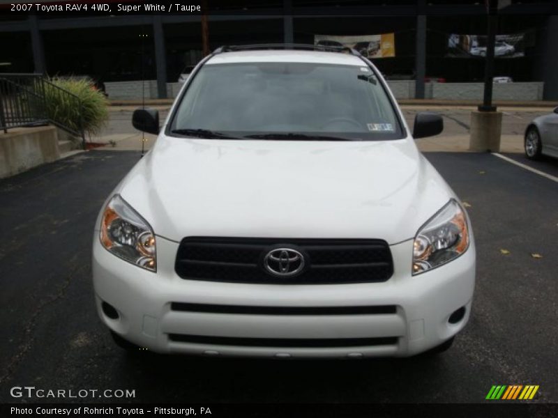 Super White / Taupe 2007 Toyota RAV4 4WD