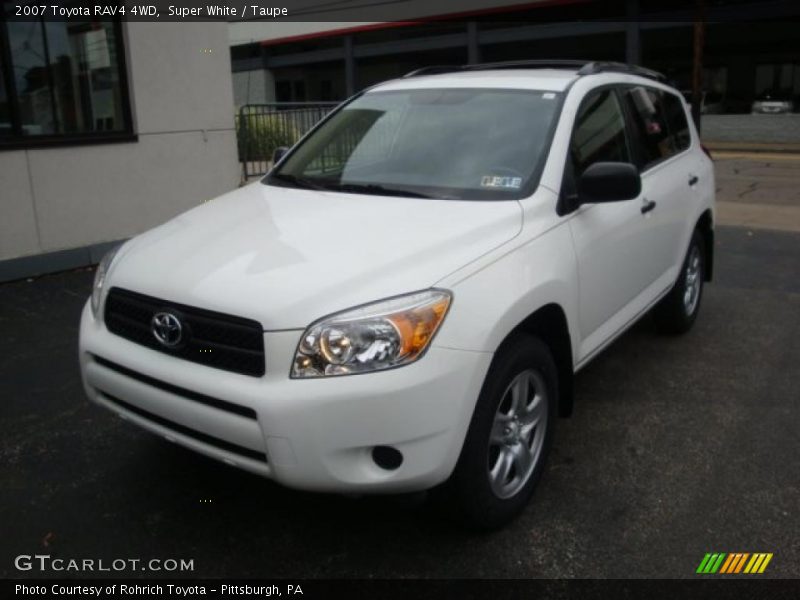 Super White / Taupe 2007 Toyota RAV4 4WD