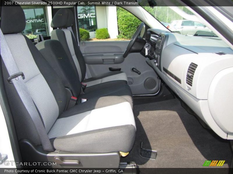Summit White / Dark Titanium 2007 Chevrolet Silverado 2500HD Regular Cab