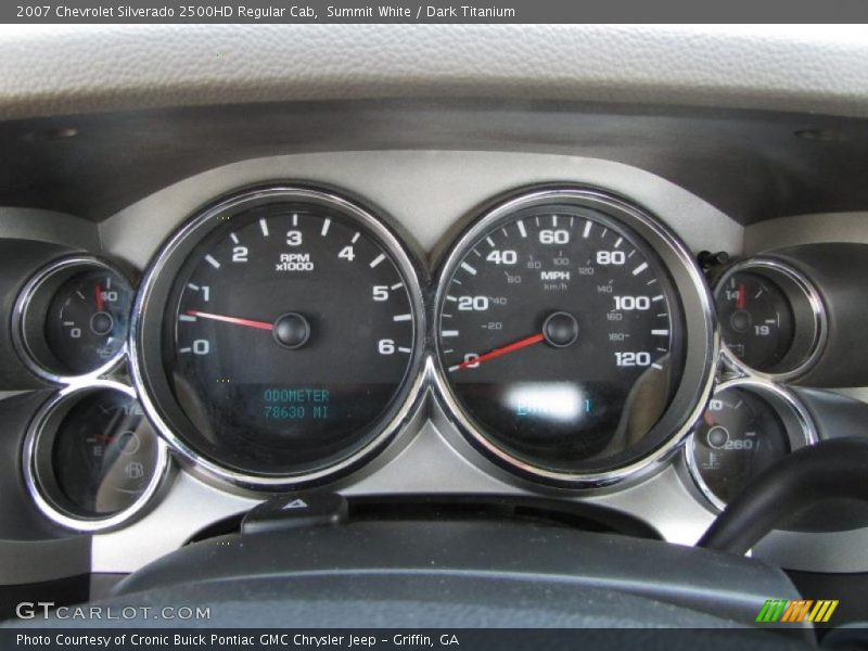 Summit White / Dark Titanium 2007 Chevrolet Silverado 2500HD Regular Cab