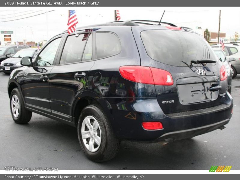 Ebony Black / Gray 2009 Hyundai Santa Fe GLS 4WD