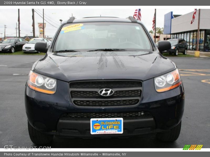Ebony Black / Gray 2009 Hyundai Santa Fe GLS 4WD