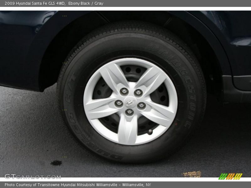 Ebony Black / Gray 2009 Hyundai Santa Fe GLS 4WD
