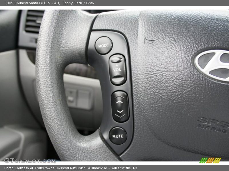 Ebony Black / Gray 2009 Hyundai Santa Fe GLS 4WD