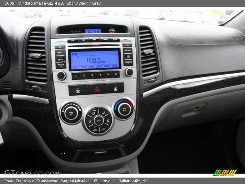 Ebony Black / Gray 2009 Hyundai Santa Fe GLS 4WD