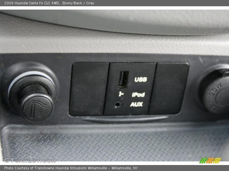 Ebony Black / Gray 2009 Hyundai Santa Fe GLS 4WD