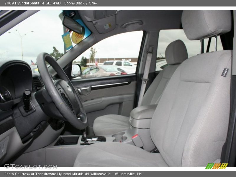 Ebony Black / Gray 2009 Hyundai Santa Fe GLS 4WD