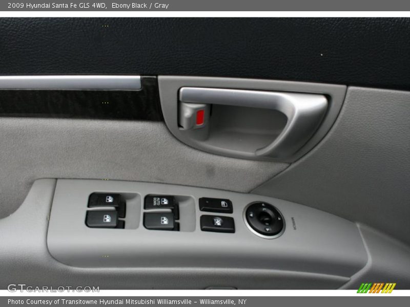 Ebony Black / Gray 2009 Hyundai Santa Fe GLS 4WD
