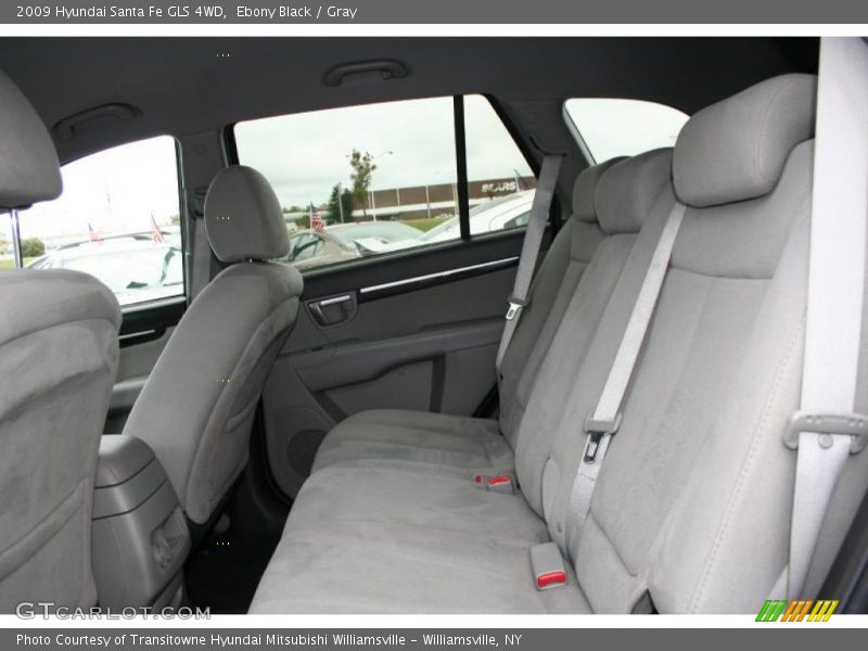 Ebony Black / Gray 2009 Hyundai Santa Fe GLS 4WD